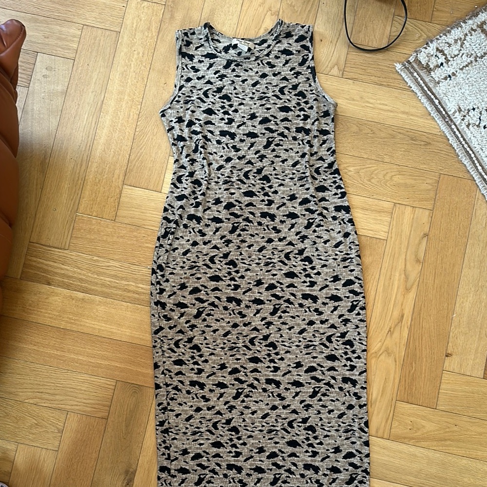 Vintage Leopard midi dress